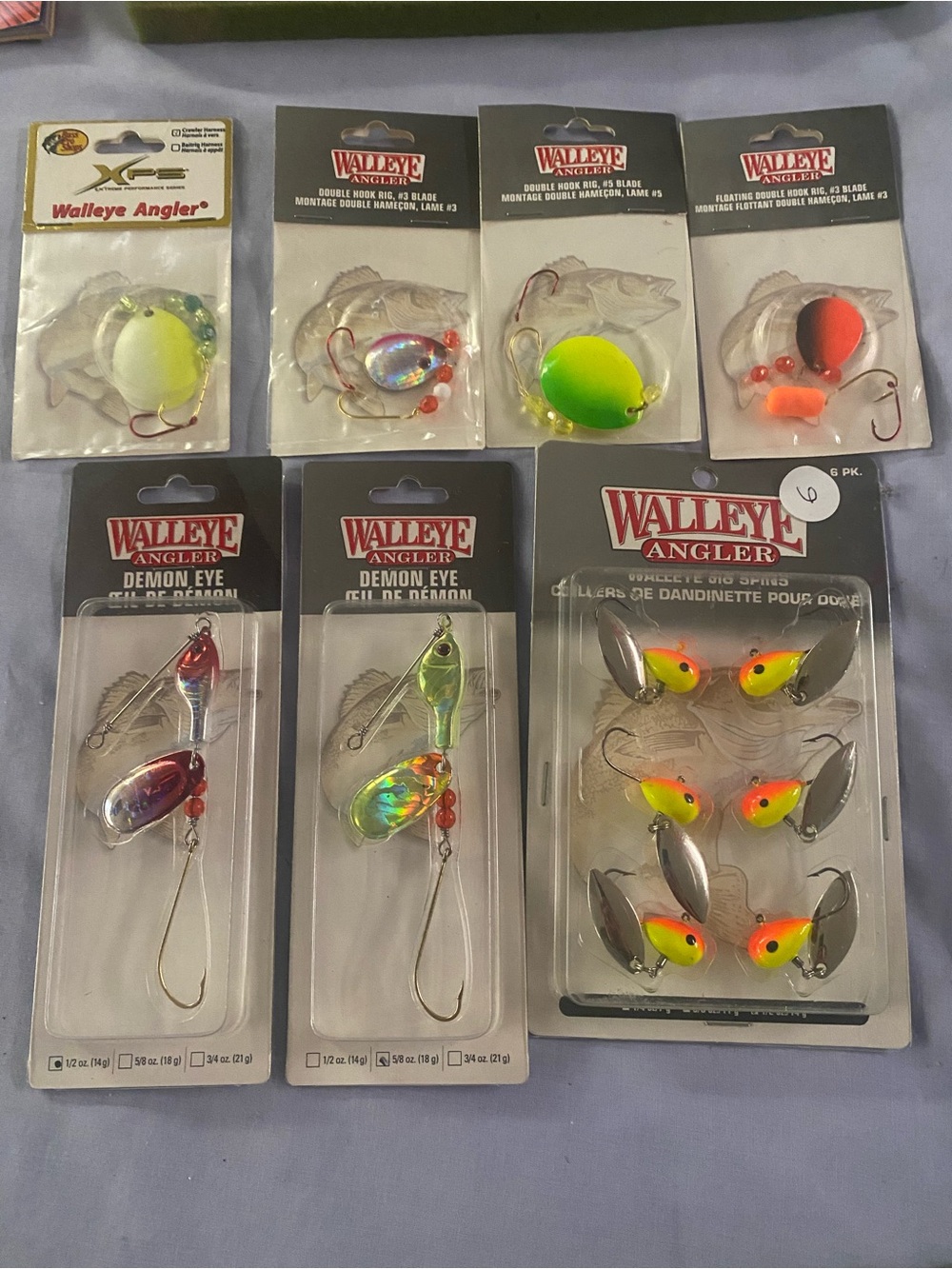 Spinner Lures Pack — Yellow & Green